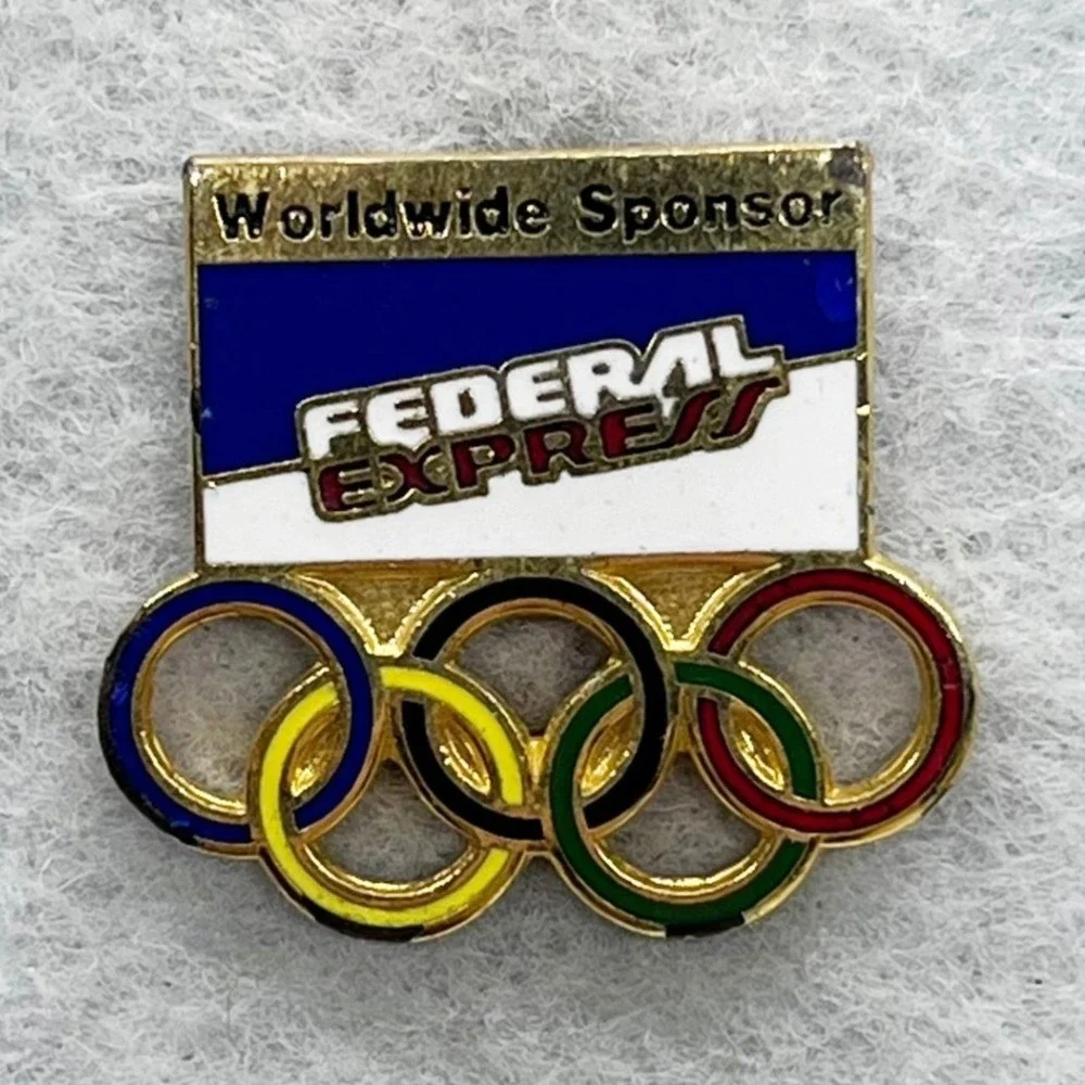 🔮 5/$25 Vintage Federal Express Olympics Pin‎